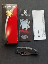Spyderco Delica 4 Super Gold C11FPBKSC Super Gold 2 / SUS410 Laminated Black FRN