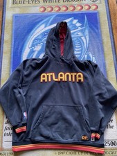 Vintage Y2k Team Nike Atlanta Hawks NBA Basketball Center Swoosh Hoodie Men’s L