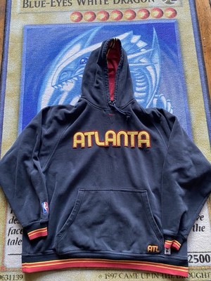 Vintage Y2k Team Nike Atlanta Hawks NBA Basketball Center Swoosh Hoodie Men s L