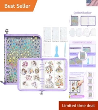 A5 Sticker Collection Book with Spatula, Tweezer & Blank Release Paper