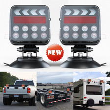 Magnetic Wireless Tail Lights for Trailer, Wireless Trailer Lights Kit 2PCS