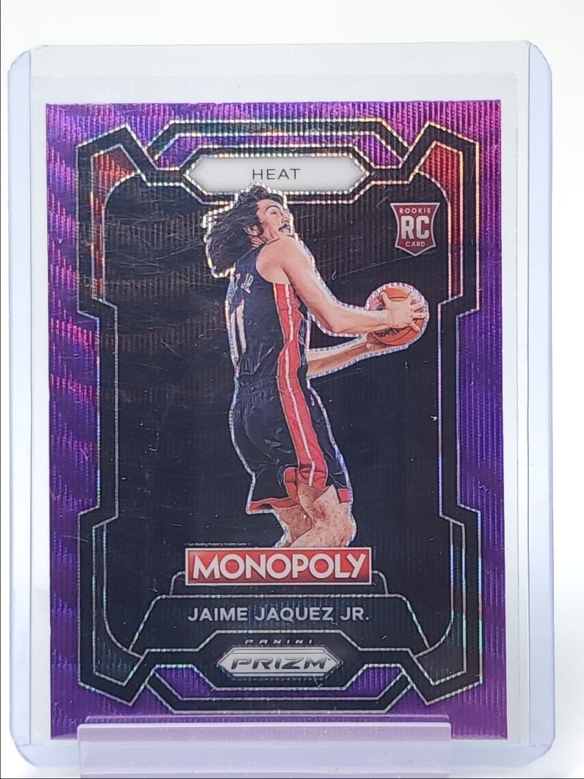 JAIME JAQUEZ JR. 2023-24 PANINI PRIZM MONOPOLY ROOKIE PURPLE WAVE RC Q1713