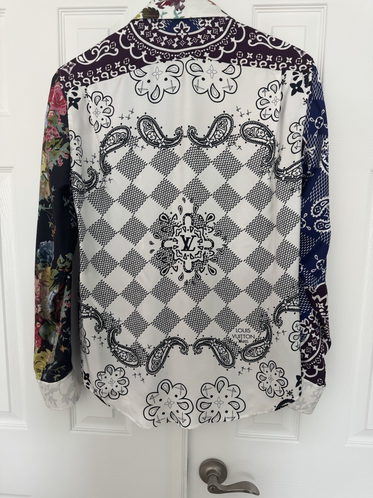 louis-vuitton Silk shirt men Virgil XL-Rare piece image 9