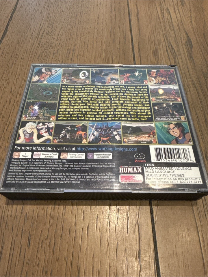 Vanguard Bandits (Sony PlayStation 1, 2000) No Manual Or Demo Disk - Image 3 of 4