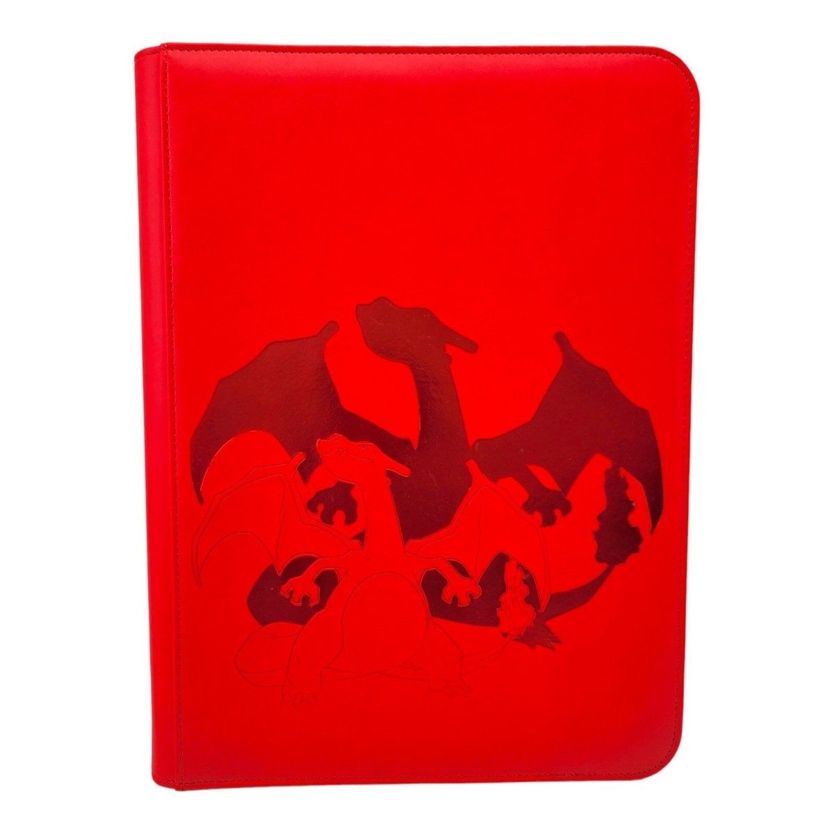Ultra Pro Pokemon TCG Charizard 9 Pocket Leather Binder Red 360