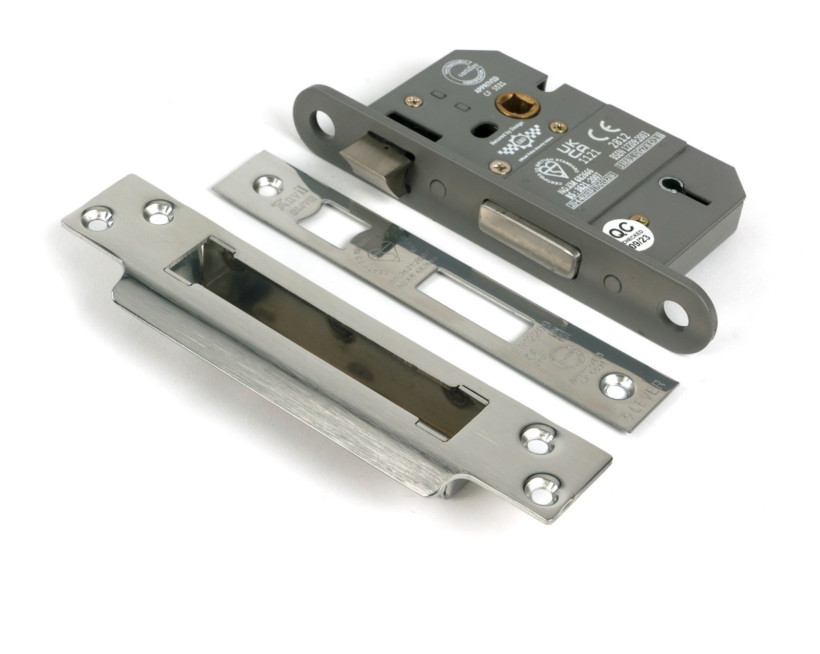 From The Anvil 51343 Polished SS 2.5"" 5 Lever BS Sash Lock