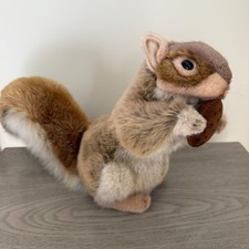 Hansa Squirrel Plush Acorn Realistic Lifelike Stuffed Animal 16" original tags