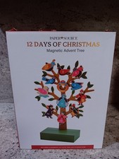 12 Days of Christmas Wood  Magnetic Advent Calendar Tree PAPER SOURCE