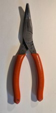 Snap On 495CF 6" Talon Grip 35" Bent Needle Nose Pliers, Used