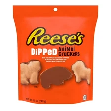 Reese's PB Chocolate Dipped Animal Crackers 8.5 oz Bag