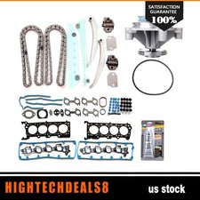 Head Gasket Set Timing Chain Kit Water Pump For 2003 Ford Crown Mercury 4.6L
