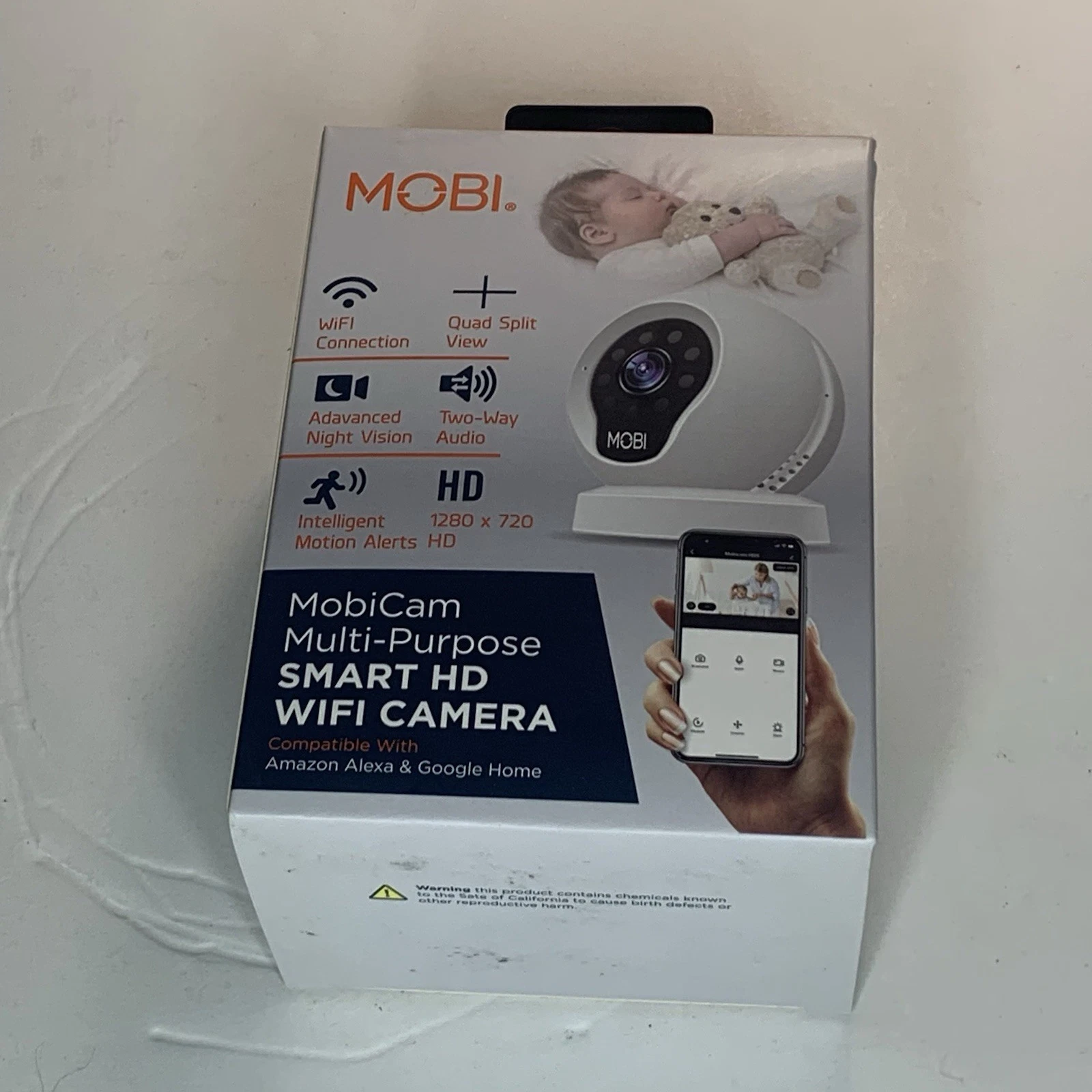 MOBI MobiCam MultiPurpose Smart HD WiFi Baby Camera Monitor 2Way Audio Open Box
