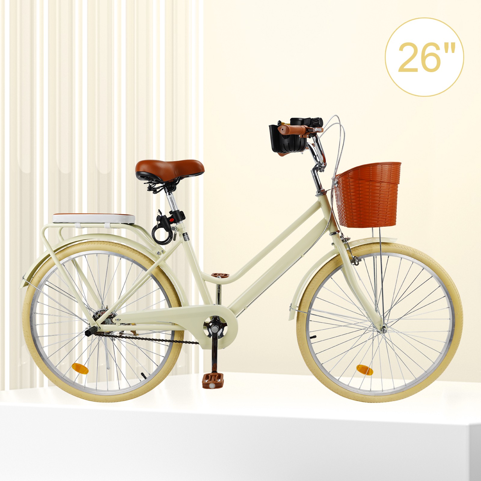 With Basket & Rack Yellow #
