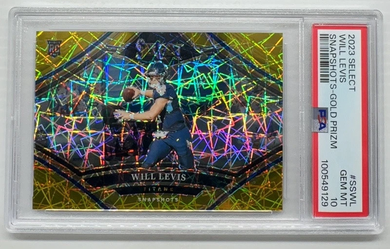 Will Levis Panini Select Snapshots #SSWL Gold Prizm