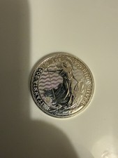 2021 Queen Elizabeth Britannia 1 oz 999 Fine Silver Bullion £2 Coin royal mint.