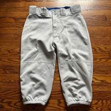 Mizuno Mens Pro Chinched Baseball Pants Size L Grey Performance Japan