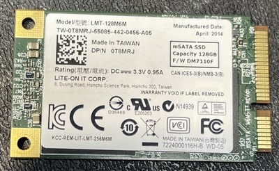 Lite-On LMT-256M6M 128GB MSATA Solid State SSD