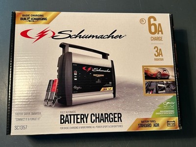 NEW Schumacher Fully Automatic Battery Charger 6A Charge & 3A Maintain SC1357