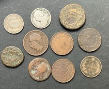 #I3905 Lotto di monete: Italia, stati preunitari, bronzi romani; Argento, bronzo