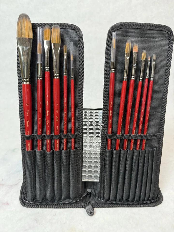 Juego de 12 pinceles Creative Mark Staccato en estuche--SIN USAR; VER FOTOS Foto 4 de 4