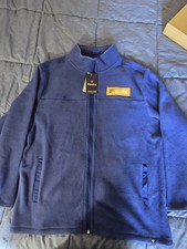 fanatics st louis blues Full Zip Flease Jacket Blue Mens Size Large