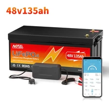 48V 135Ah LiFepo4 Lithium Battery Bluetooth BMS for Golf Cart Trolling Motor RV