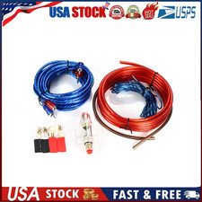 Car Audio Cable Kit 1500W Amp Amplifier Install RCA Subwoofer Sub Wiring 8 L