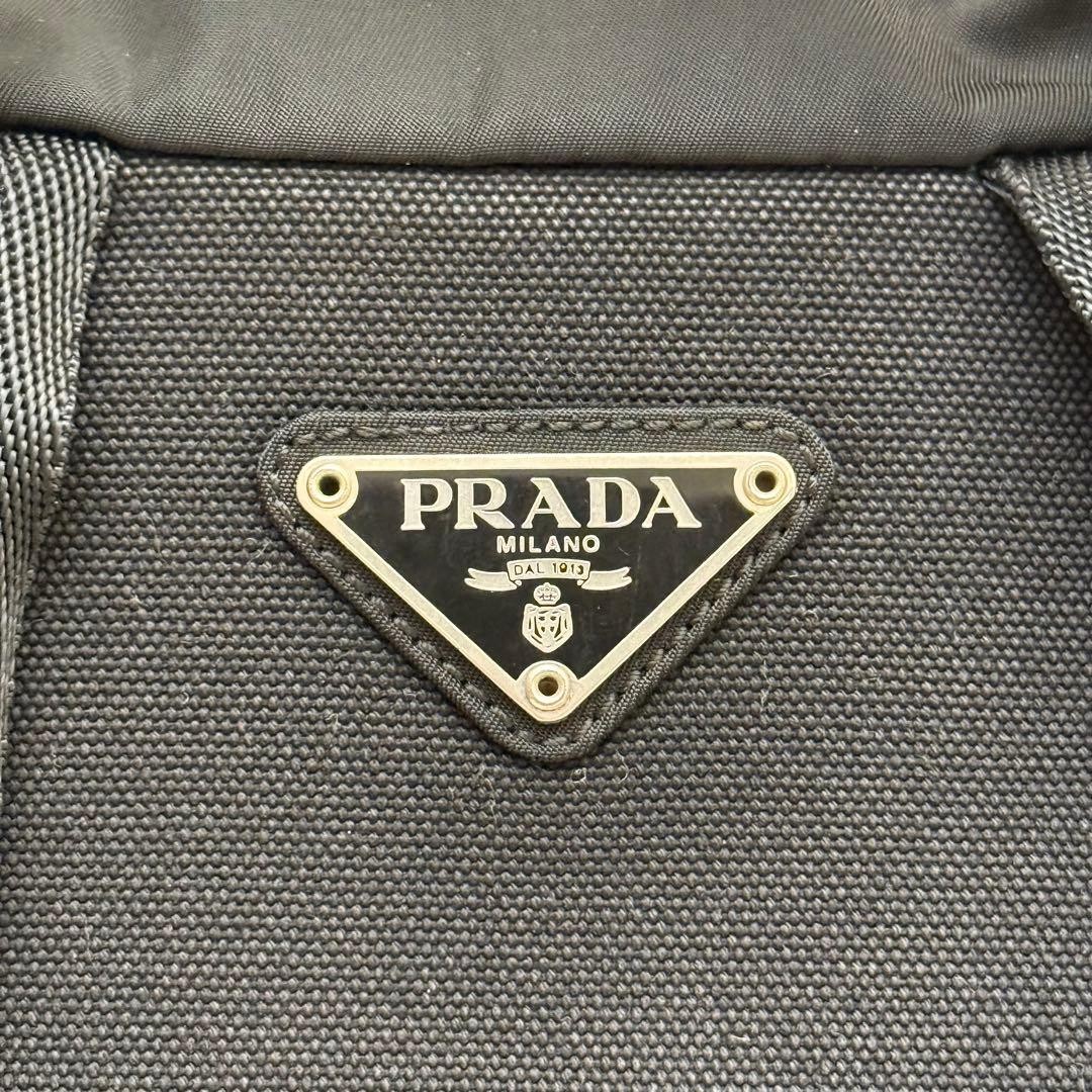 PRADA RRADA backpack triangular logo tessuto blac… - image 8