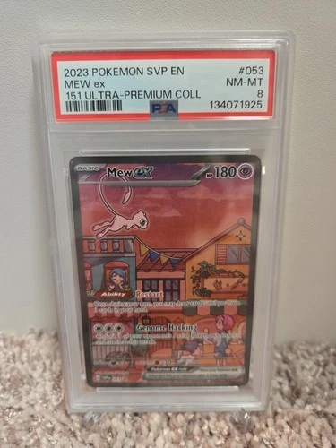 PSA 8 Mew ex #053 Scarlet & Violet 151 Ultra Premium Collection