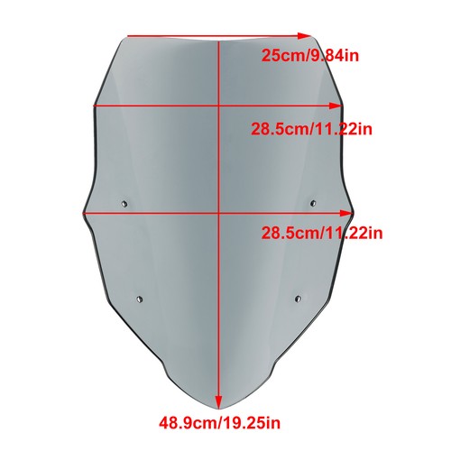 ABS Motorcycle Windshield WindScreen fit for Honda XL750 Transalp, 2023- - Picture 7 of 15