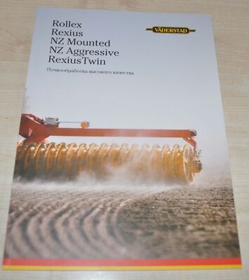 Vaderstad High class tillage Rollex Agricultural Machinery Brochure Prospekt
