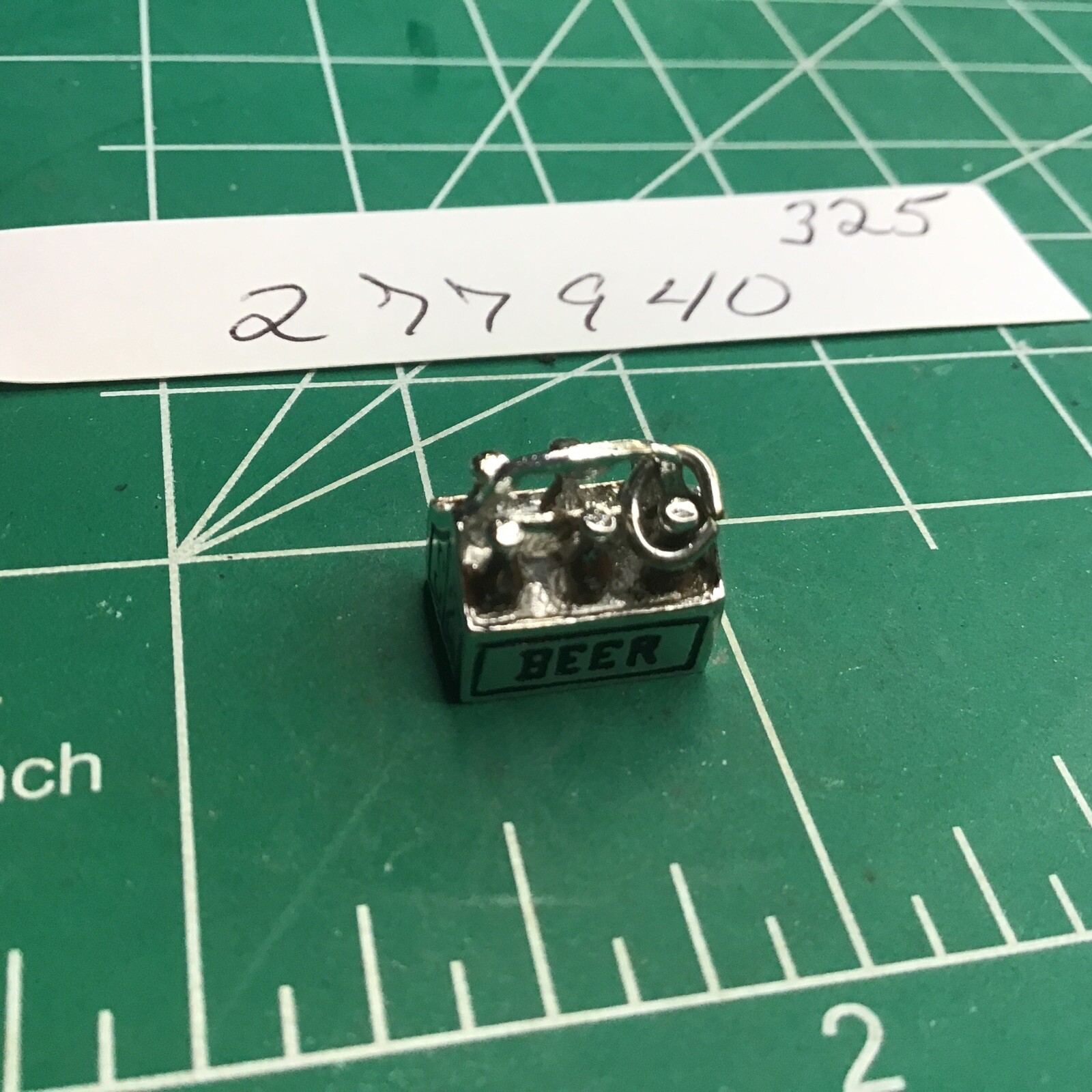 925 Sterling Silver Beer Drinking Charm For Bracelet Six Pack