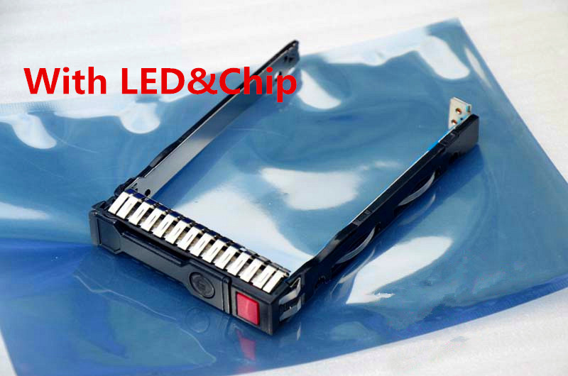 SAS 2.5" Computer Drive Bay Caddies 651687-001 For HP G8 G9 2.5in SFF HDD SSD Drive Caddy Tray For DL180 DL380 G8 HP SATA III Computer Drive Bay Caddies For 2.5 In Drive