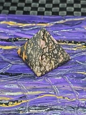Rose Rhodonite Quartz Crystal 1" Pyramid
