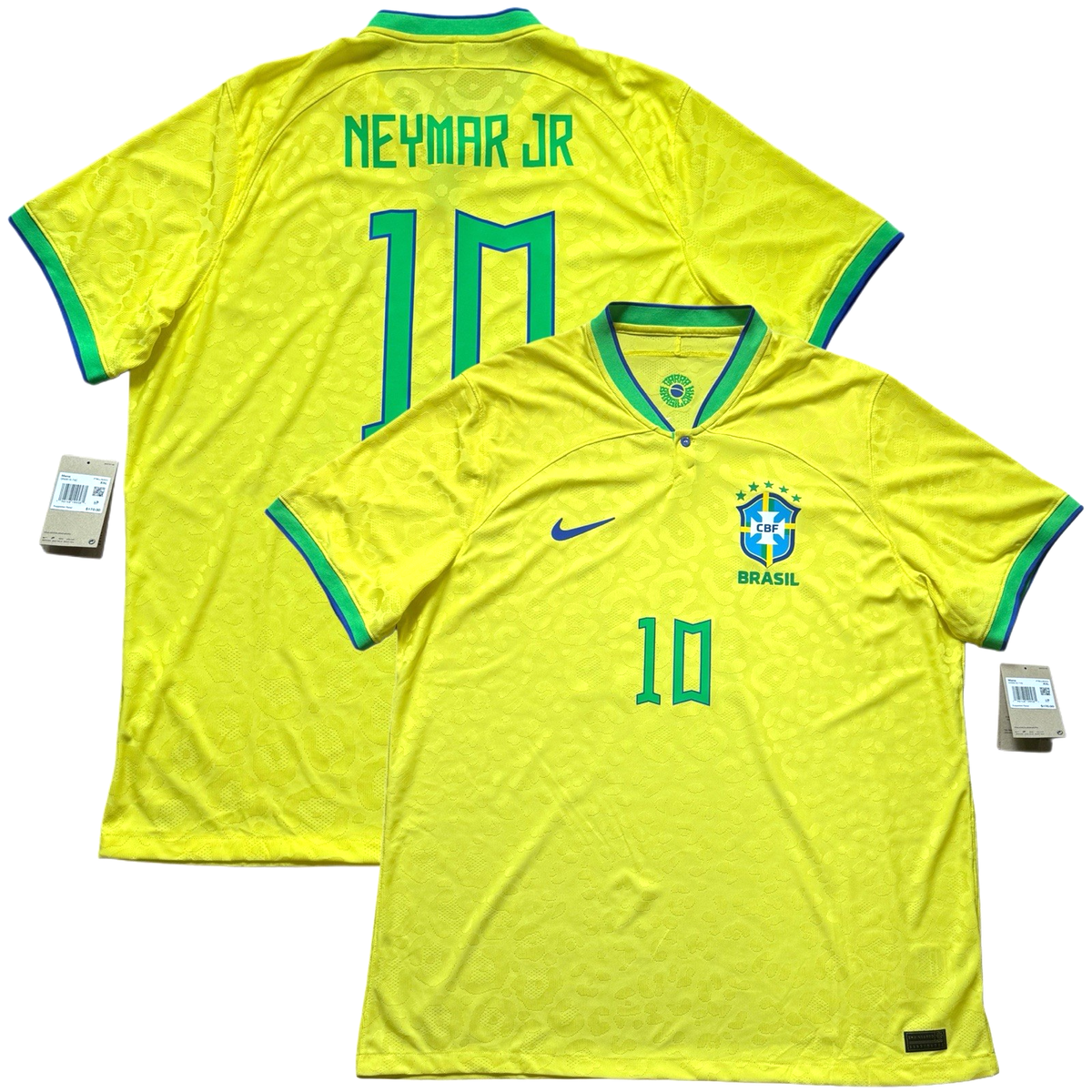 2022/23 Brazil Authentic Home Jersey #10 Neymar Jr 2XL Nike Player
