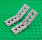 *NEW* Lego Light Grey 2x4 Flat Interlocking Hinges 2x8 Swivels Plates - 2 pieces