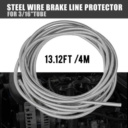 13 Ft Stainless Steel Brake Line Protector Spring Gravel Guard For 3/16" Tube - Picture 1 of 5