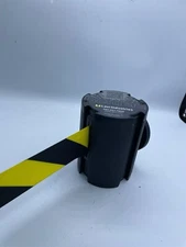 Beltrac Magnetic Retractable Belt, Black/Yellow Crowd Control Barrier 7 - 15 Ft