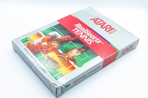 RealSports Tennis Atari 2600 | Cartridge Box Manual CIB | Tested & Working - Picture 3 of 5