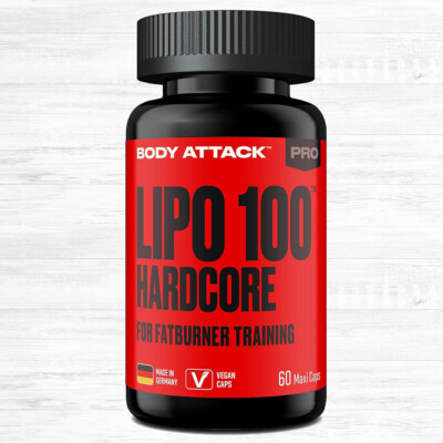 Body Attack LIPO 100 Hardcore 60 Kapseln  440,45  /kg Koffein Diät Booster