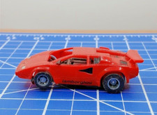 1988 TYCO Red LAMBORGHINI COUNTACH HO 440-X2 SLOT CAR Vintage Original 2 RUNS