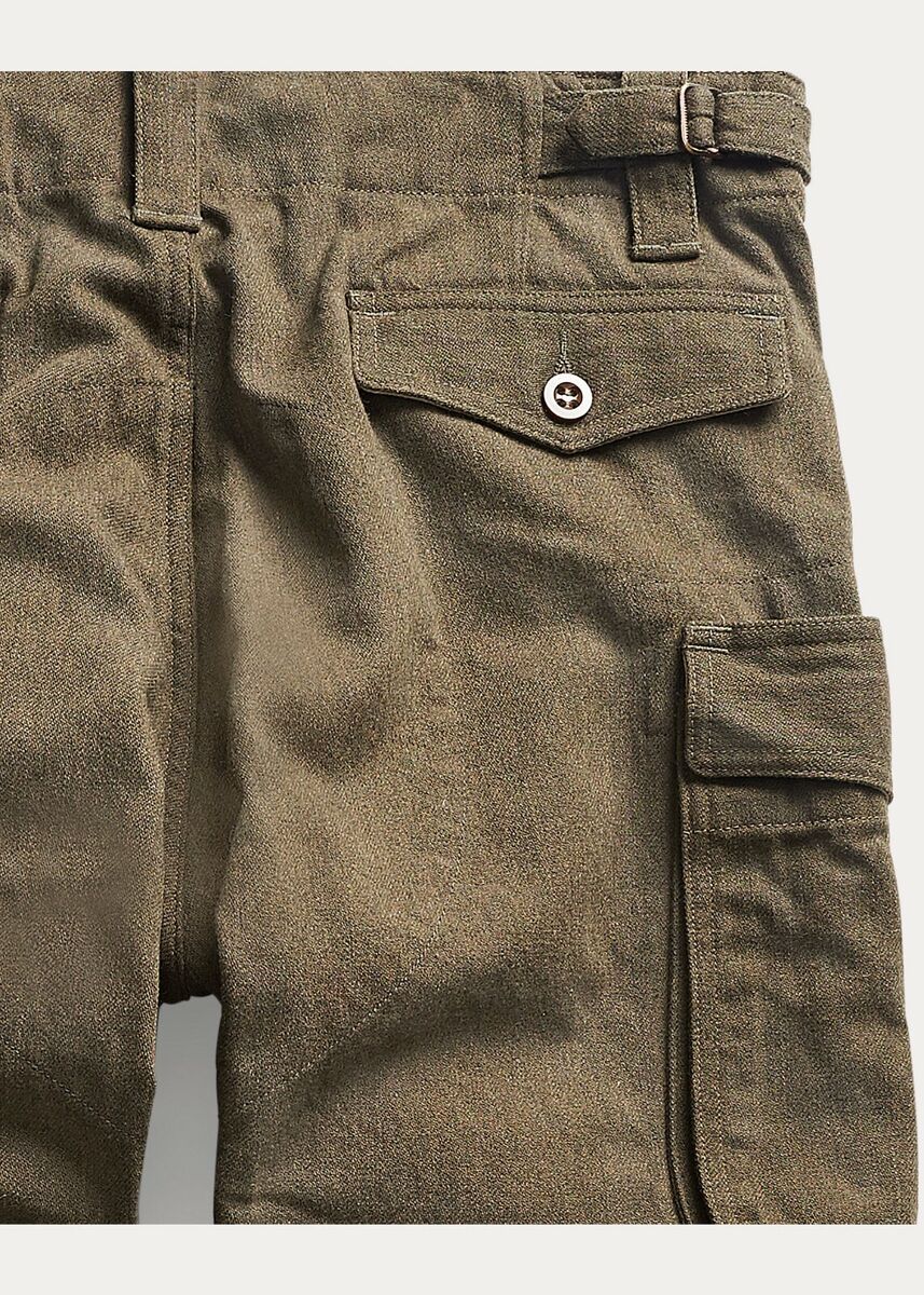 Ralph Lauren RRL Olive Surplus Wool Blend Twill Cargo Pants Ralph Lauren RRL Olive Surplus Wool Blend Twill Cargo Pants