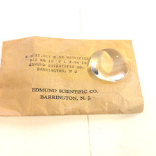2.5X magnifier lens 2.5" dia 3.94 focal length Edmund Scientific