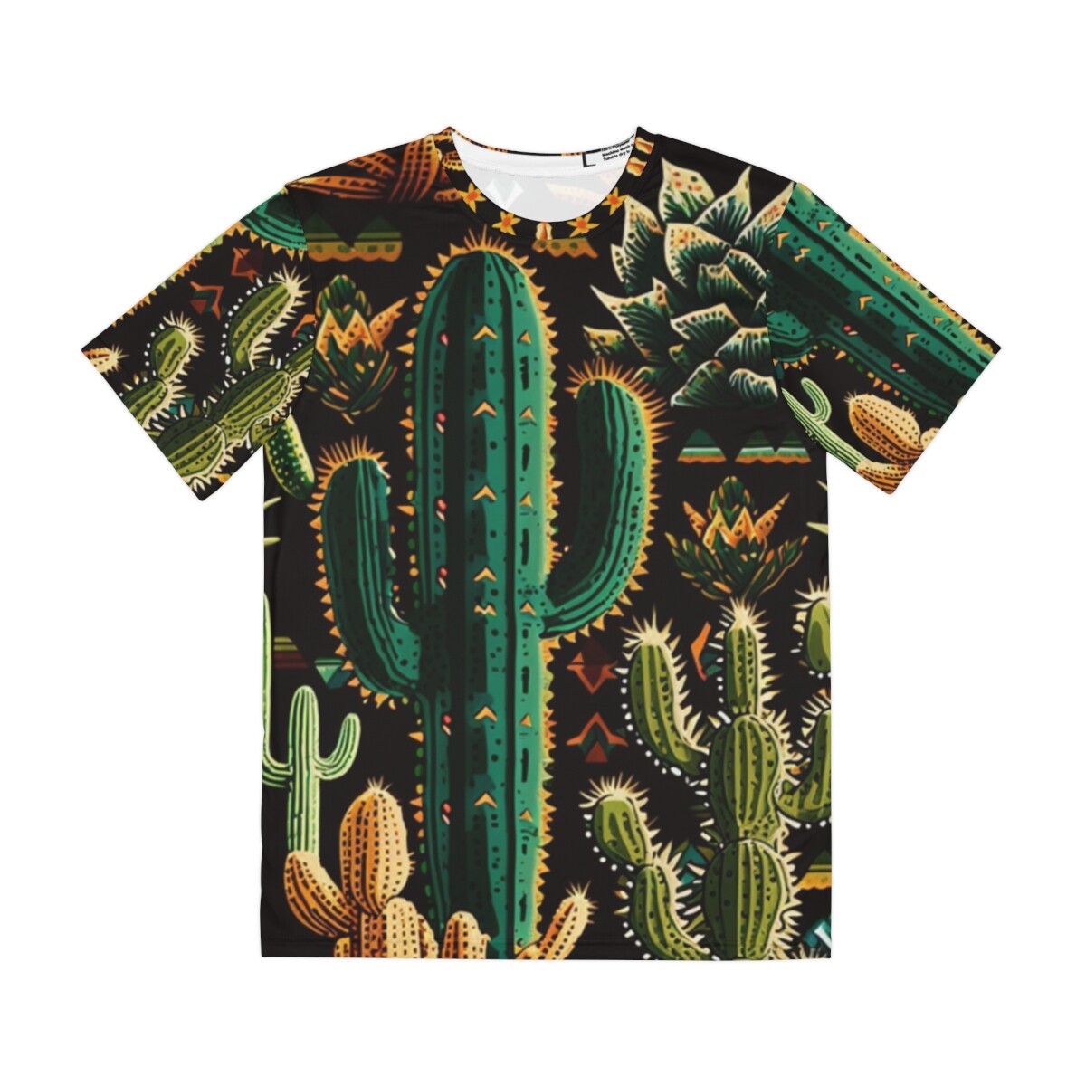 All Over Print T Shirt Unisex Cactus Aztec Southwestern