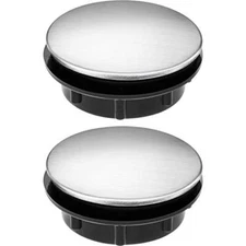 2 Pack Stainless Steel Sink Hole Plug Top Cover for 1.1 to 1.7 Inch