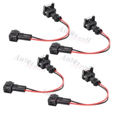 4pcs OBD2 to OBD1 EV1 Fuel Injector Conversion Harness For Honda Accord Civic