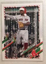 2021 Topps Holiday Xander Bogaerts #HW36 SP Santa Hat Code 426
