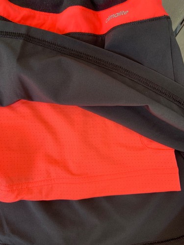 Adidas Skort Women Medium Black Coral Climalite Golf Tennis Running Training NEW - Picture 5 of 9