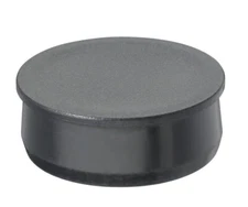 2" Hole Black HDPE Plastic Panel Round Poly Plug Dome Cover 2-1/8" Top Head-1299