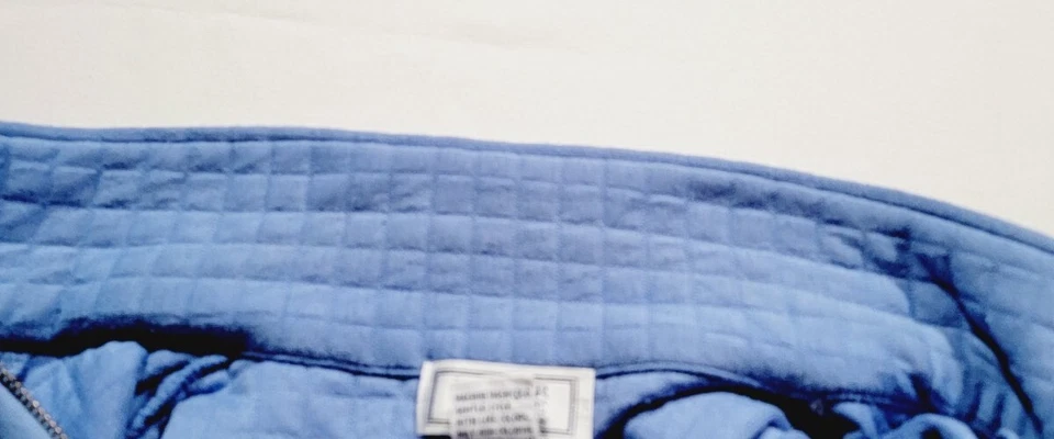 Jennifer Moore Quilted Jacket Adult Size Medium Petite Blue Zip 3 Pocket Womens - Image 4 of 4